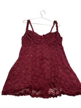 Torrid curve burgundy Lace lingerie 2x NWOT